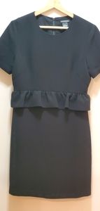 Club Monaco black peplum dress
